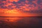 USA, New Jersey, Cape May National Seashore. Ocean shore at sunrise. Art Print
